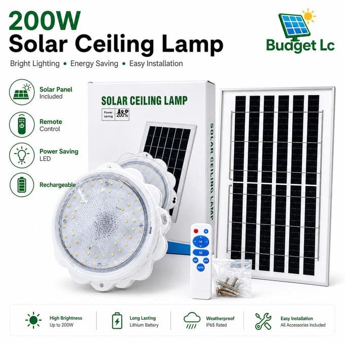 200W Solar LED Ceiling Light